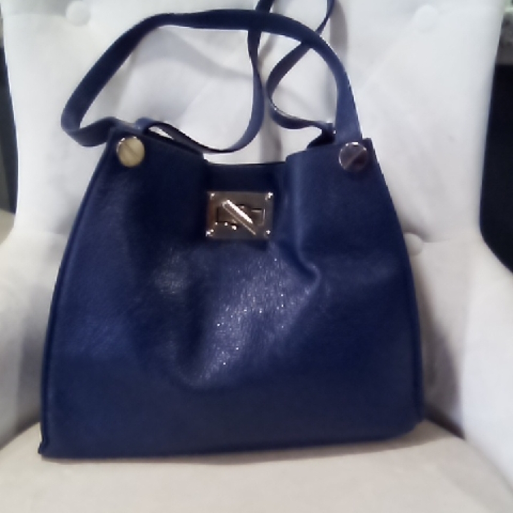 Pulicati Elegant Blue Shoulder Bag